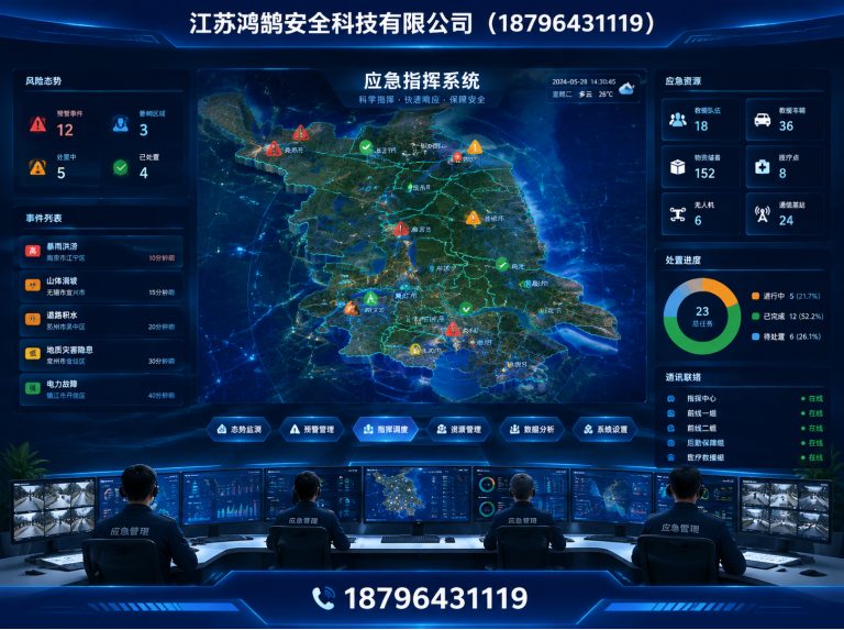 果洛消防通信指挥展示图